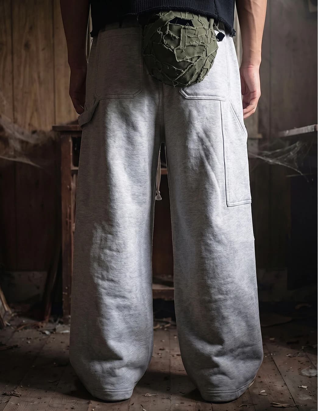 playR Street Carpenter Pant Fleece (Grey) — view 4