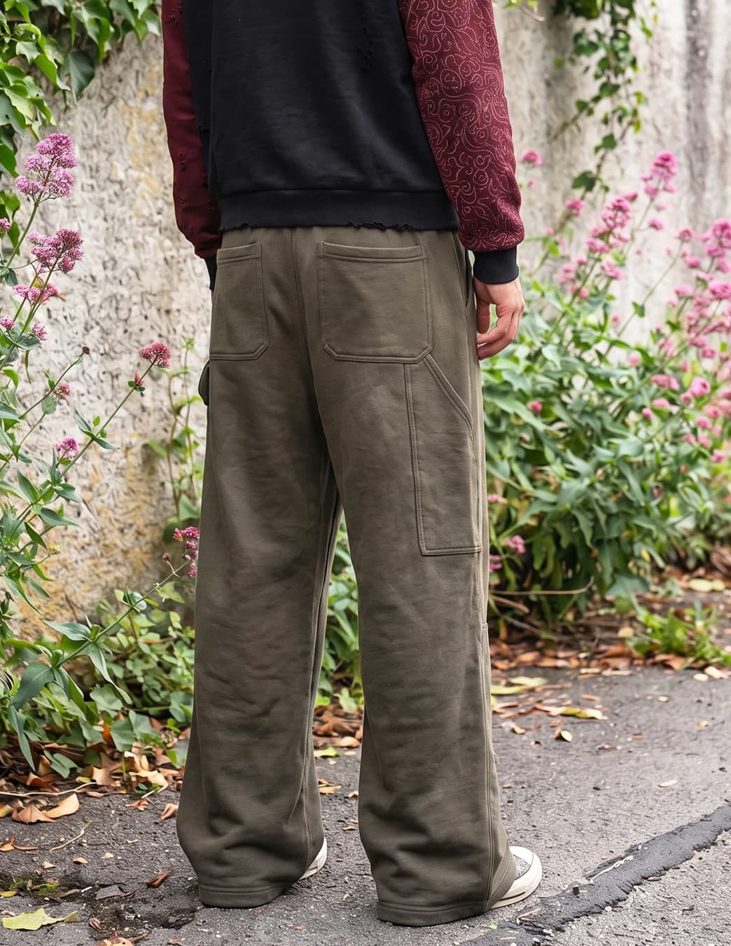 playR Street Carpenter Pant Fleece (Green) — view 2