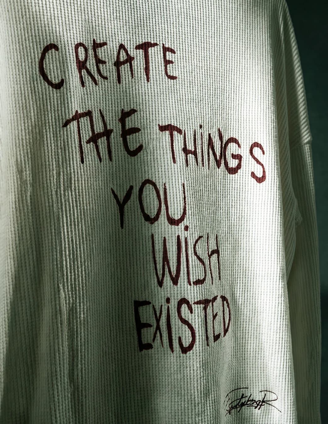 playR Street Create Waffle Tee (White) — view 2