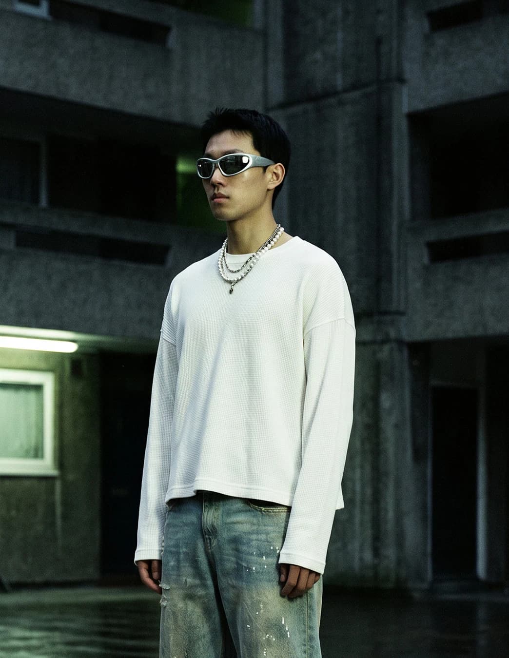 playR Street Create Waffle Tee (White) — view 3
